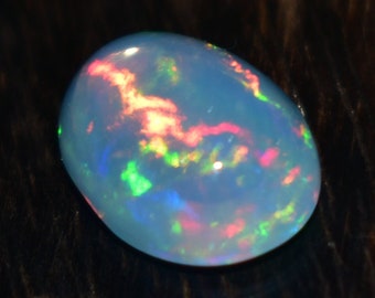 1.85 Cts Natural Ethiopian Opal Cabochon AAA Grade 10 x 8 MM Top Quality Welo Opal Cabs Large Size White Opal Jewelry Fire Opal Loose Stone