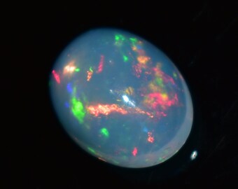 4.50 Cts Natural Ethiopian Opal Cabochon AAA Grade 13 x 10 MM Top Quality Welo Opal Cabs Large Size White Opal Jewelry Fire Opal Loose Stone