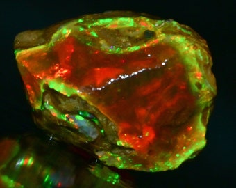 35.50 Cts Natural Ethiopian Opal Rough Size 27X20 MM Top Quality Free Form Welo Opal Size White Opal Welo Fire Jewelry Opal Raw Stone