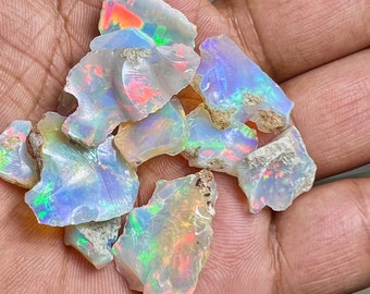 Dry Opal Raw AAA Grade Large Size Ethiopian Welo Opal Rough Suitable For Cutting And Jewelry White Opal Rough Lot Fire Opal Crystal Gemstone