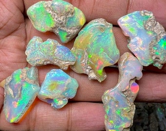 Gladde opaal ruw lot 50 Cts 8-10 pc's AAA-kwaliteit natuurlijke Ethiopische opaal rauw groot formaat opaal geschikt voor knippen en sieraden Fire Opal Crystal Raw