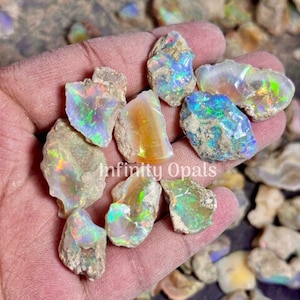 Super Quality Opal Rough Large Size AAA Grade Ethiopian Welo Opal Raw Suitable For Cutting And Jewelry Dry Opal Rough Lot Fire Opal Crystal image 1