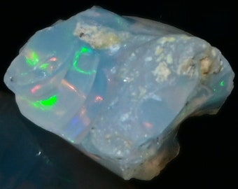 2.70 Cts Cut Grade Ethiopian Opal Rough AAA Quality 9 x 9 MM Top Quality Free Form Welo Opal Raw White Opal Jewelry Welo Opal Raw Stone