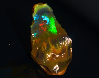 22.60 Cts Natural Ethiopian Opal Rough Size 28 x 19 MM Top Quality Free Form Welo Opal Size White Opal Welo Fire Jewelry Opal Raw Stone