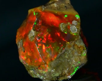 41.70 Cts Natural Ethiopian Opal Rough Size 25 x 21 MM Top Quality Free Form Welo Opal Size White Opal Welo Fire Jewelry Opal Raw Stone