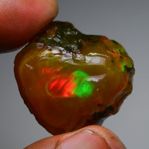 Opale etiope naturale da 84,80 ct, dimensioni approssimative 33 x 25 mm, forma libera di alta qualità, opale Welo, dimensioni opale bianco, opale Welo Fire, pietra grezza.