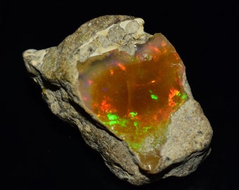 48.70 Cts Cut Grade Ethiopian Opal Rough AAA Quality 34 x 19 MM Top Quality Free Form Welo Opal Raw White Opal Jewelry Welo Opal Raw Stone