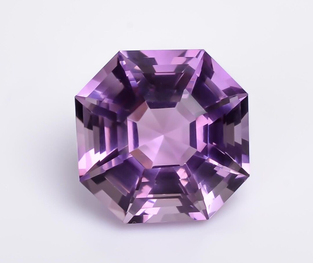Natural Amethyst 22.00 Ct Cushion - Amethyst Custom Cut -purple ...