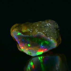 25.00 Cts Natural Ethiopian Opal Rough Size 20X14 MM Top Quality Free Form Welo Opal Size White Opal Welo Fire Jewelry Opal Raw Stone Bild 7