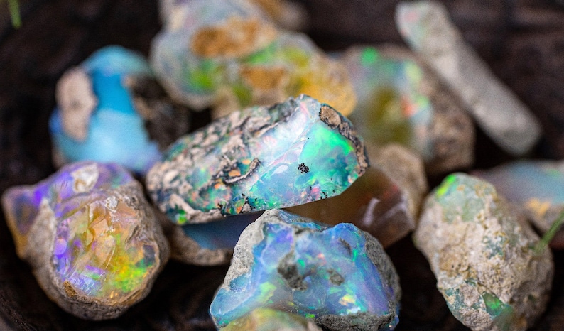 Opal Rough AAA Grade Large Size Ethiopian Welo Opal Raw Suitable For Cutting And Making Jewelry Dry Opal Rough Lot Fire Opal Crystal image 4