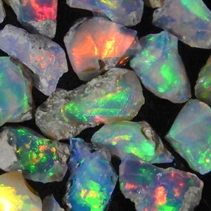 Cut Grade Opal Rough Lot 10 Pieces Lot Large Size Ethiopian Opal Raw Suitable For Cutting & Jewelry Dry Opal Raw Gemstone Fire Opal Crystal Bild 4