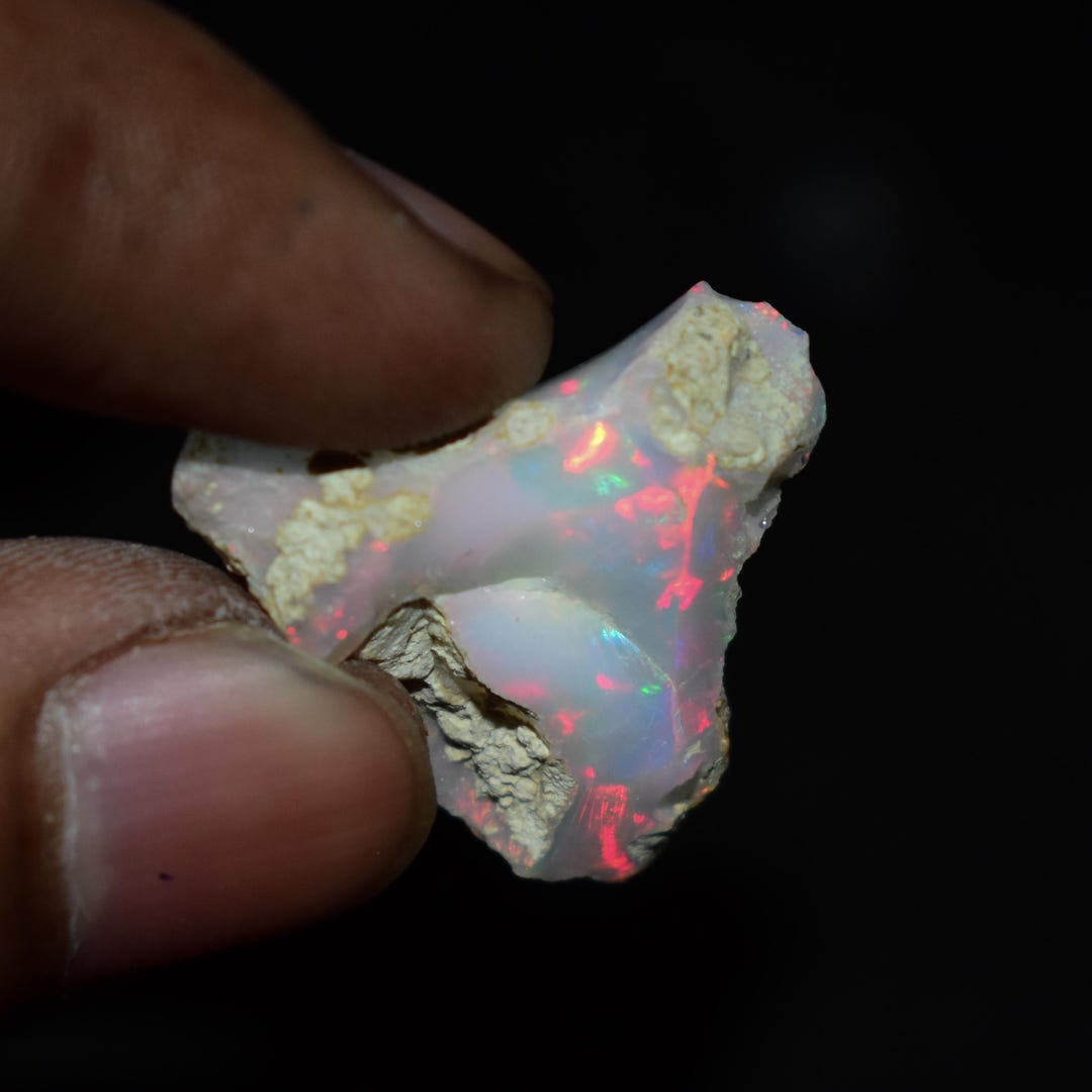 Lot De Pierres Opales Brutes AAA D'Éthiopie Welo, Blanches, Translucides, Non Traitées - Tailles Environ 16x12 Mm