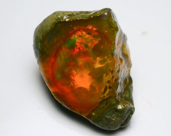 103.50 Cts Natural Ethiopian Opal Rough Size 38 x 30 MM Top Quality Free Form Welo Opal Size White Opal Welo Fire Jewelry Opal Raw Stone