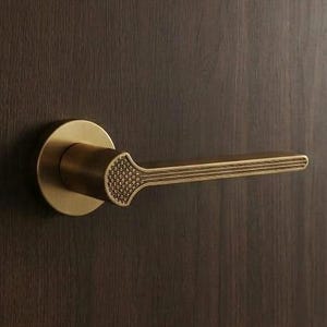 Bronze and Antique Brass Door Lever Handle - Dummy Passage Privacy Lock Set for Indoor Interior