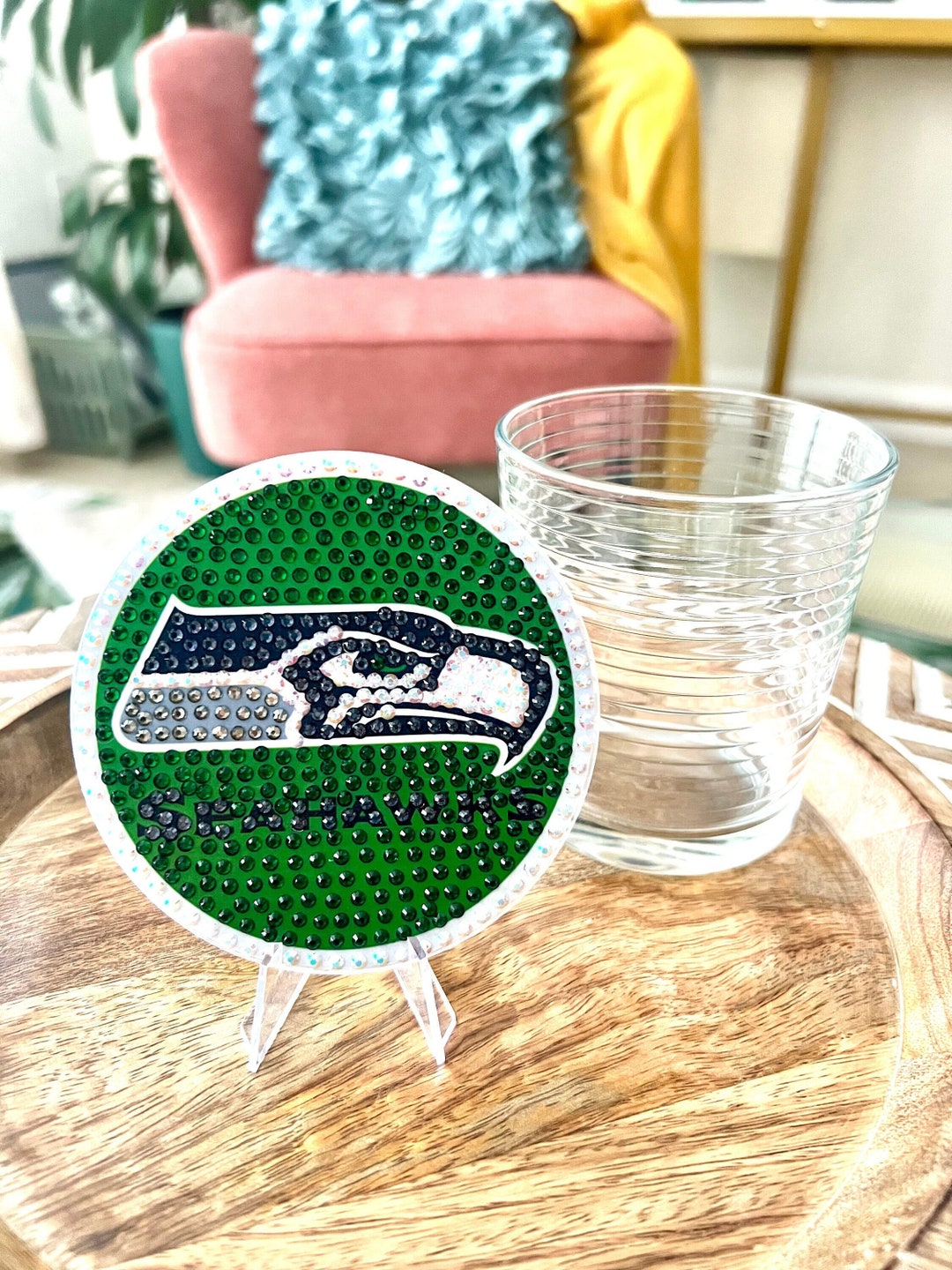Seattle Seahawks Coaster or Art Display Seahawks Merch Seattle Merch NFL Merch Seattle Decor