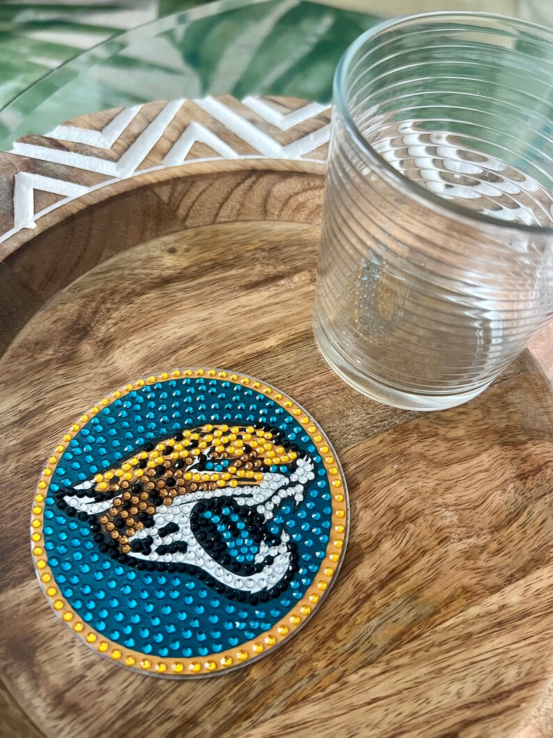 Jaguars Coaster or Art Display With Stand Jaguars Coaster Jacksonville