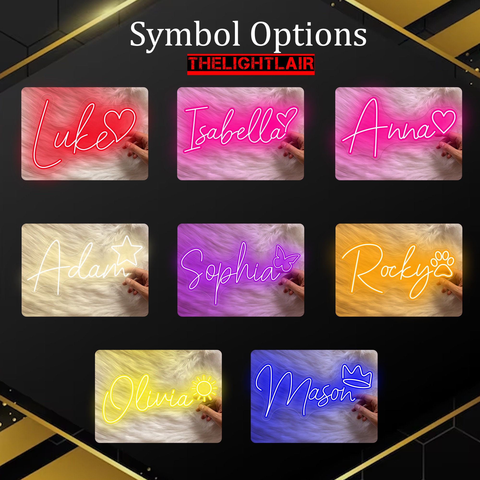 Neon Name Sign Custom Name Neon Sign Bedroom Light up Name Etsy