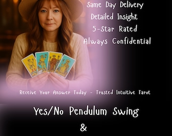 YES/NO Pendulum Swing & Mini Explanation Tarot Reading (3 cards spread)