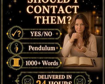 Should I Contact Them? Pendulum Reading | Relationship Decision Reading | Ex, Crush or No Contact Guidance | Delivered in 24 Hours