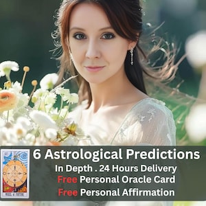 未来のサイキック予測によるカスタム星座リーディング、占星術の洞察とパーソナライズされたビジョンリーディング。例を写真でご覧ください。