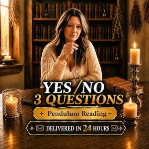 3 Question Pendulum Reading, Yes or No Reading, Personalized Psychic Reading, Tarot Clarification, Fast Spiritual Guidance image 2
