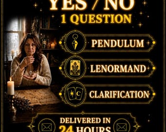 One Question Pendulum Reading | Yes, No, or Maybe Answer + Lenormand Clarification