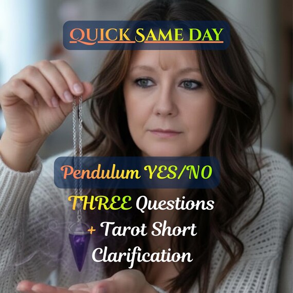 Three-Question Yes/No Pendulum Reading | Quick Tarot Card Insight