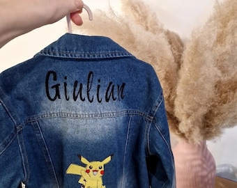 veste en jeans pour enfants personnalisée