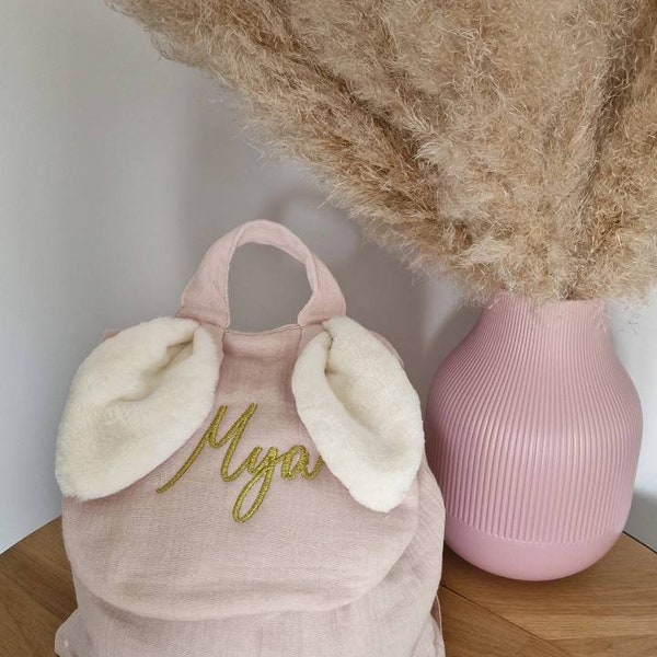 sac à dos " Lapinou" pour enfant personnalisable