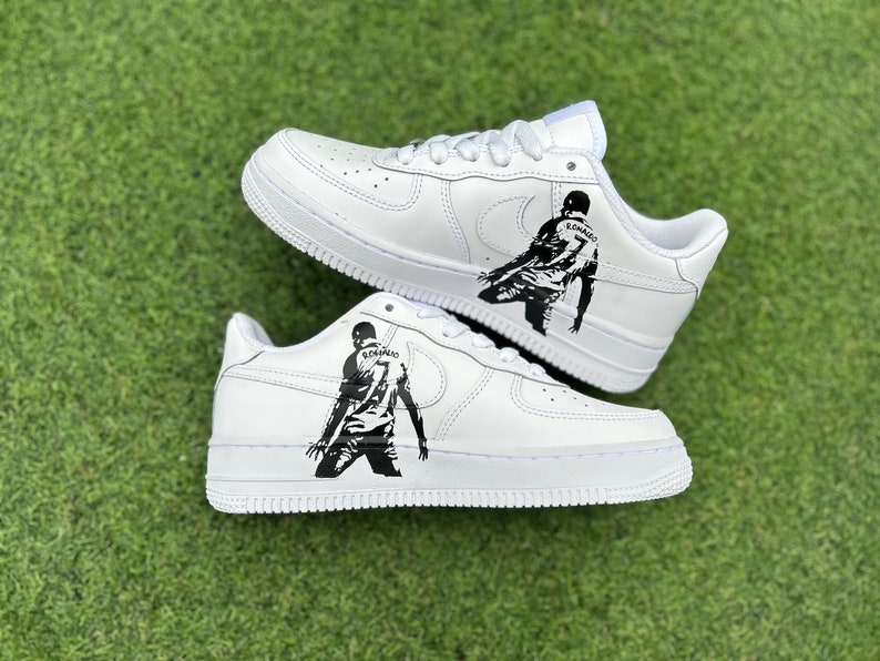 Cristiano Ronaldo CR7 Custom Air Force 1 Trainers Sneakers Football Soccer Inspired image 3