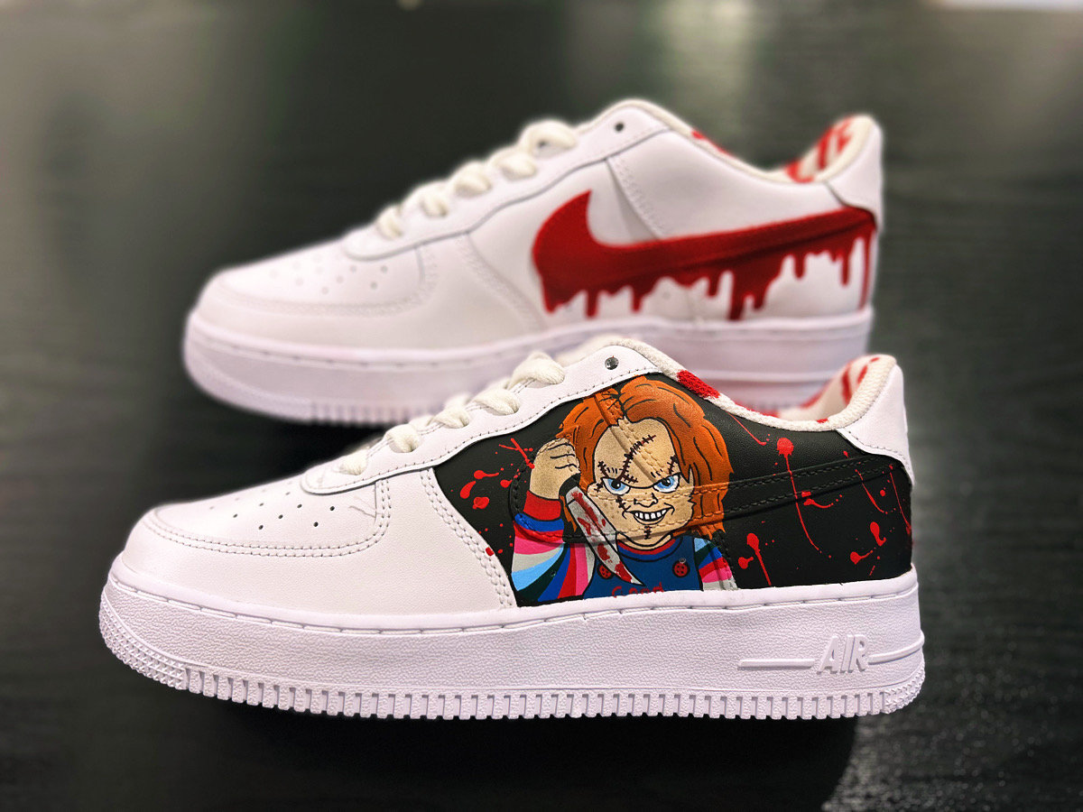 Chucky Horror Air Force 1 Trainers Sneakers - Etsy display picture 1