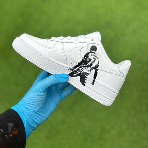 Cristiano Ronaldo CR7 Custom Air Force 1 Trainers Sneakers Football Soccer Inspired image 1