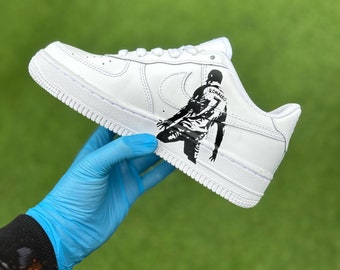 Cristiano Ronaldo CR7 Custom Air Force 1 Trainers Sneakers Football Soccer Inspired