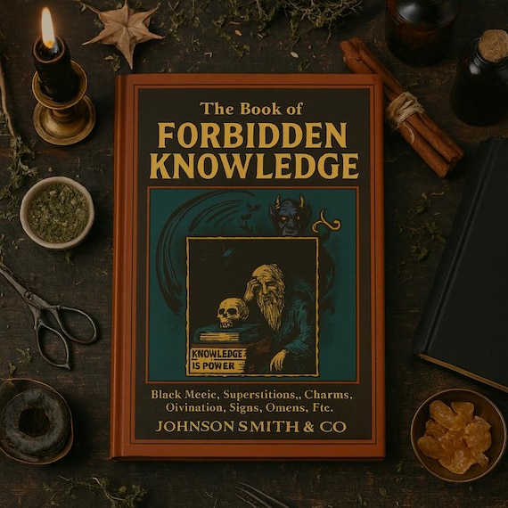 The Book of Forbidden Knowledge || Occult Grimoire of Black Magic, Witchcraft & Esoteric Secrets|| Goetia, Pagan || Paperback || Hardback