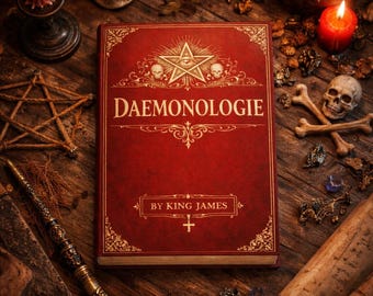 Daemonologie del Rey Jaime I Libro Oculto Raro // Conocimiento Prohibido // Demonología // Totalmente Ilustrado