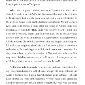 May include: A page from a book titled "The Occult Anatomy of Man" with text discussing religious history and mythology. The text is in black font on a cream-colored background.