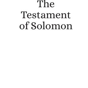 Puede incluir: Fondo blanco con el t&iacute;tulo "El Testamento de Salom&oacute;n" en fuente negra con serif. El n&uacute;mero "309" est&aacute; en la parte inferior de la p&aacute;gina.