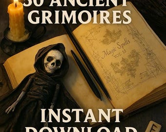 GRIMOIRES - 50 RARE Magic Grimoires eBooks and Texts || Pagan || Witchcraft || Occult || Magick