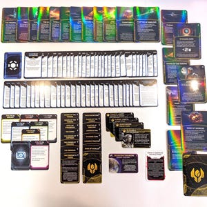 Absol's Alternate Agenda Phase V4 en Relics HOLOGRAFISCHE kaarten voor de Twilight Imperium Prophecy of Kings-uitbreiding