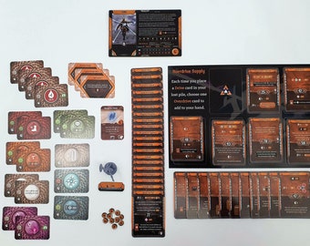 Impressão de personagem feito por leque para Frosthaven - Unfettered CORE