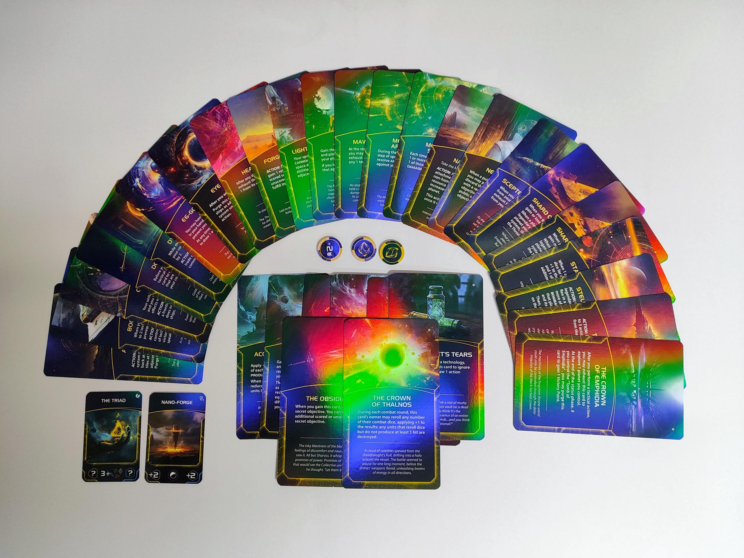 Holographic Tarot Relics Set  Premium Upgrade - Fanmade Expansion for TI4  - Etsy Israel