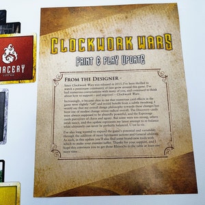 Clockwork Wars Game Upgrade Pack Print & Play Update image 7