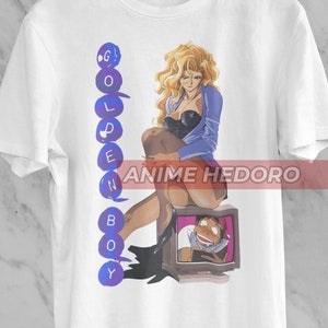 Unisex Golden Boy Retro Anime T-Shirt, Madame President Waifu Manga Shirt