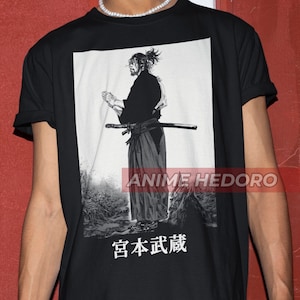 Unisex Vagabond Manga T-Shirt, Miyamoto Musashi Anime Shirt