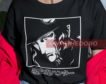 Unisex Vampire Hunter D: Bloodlust Retro Anime T-Shirt, Manga Shirt