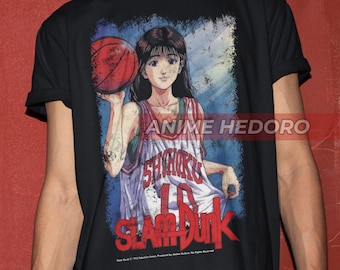Camiseta unisex de anime vintage de los 90 de Haruko Akagi de Slam Dunk, camiseta de manga retro pirata.