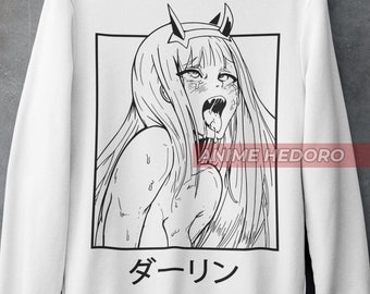 Sudadera unisex de anime Darling Waifu Material, suéter de mujer de anime Zero Two