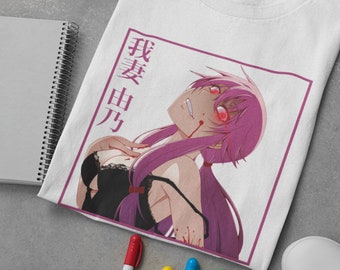 Unisex Mirai Nikki Anime Woman T-Shirt, Yuno Gasai Future Diary Manga Shirt