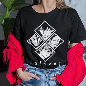 Unisex Given Anime T-Shirt, Ritsuka Uenoyama, Mafuyu Sato Boys Love Manga Shirt