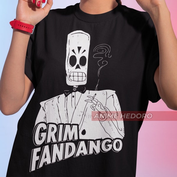 Unisex Grim Fandango Gaming T-Shirt, Manuel Calavera Retro Shirt